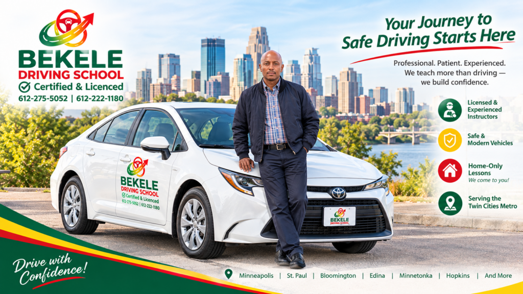 10-hour driving lessons at BEKELE Driving School